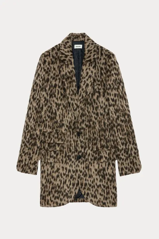 Zadig & Voltaire Leopar Desenli Blazer Ceket