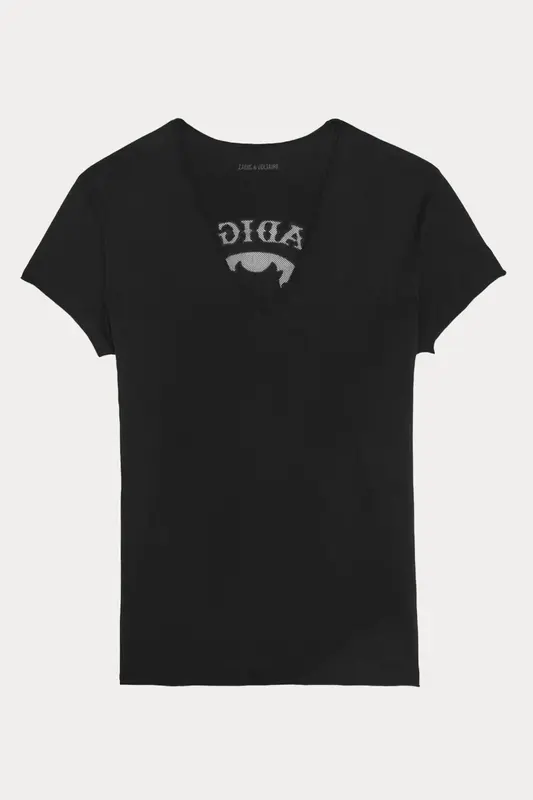 Zadig & Voltaire Regular Fit Kuru Kafa Logolu T-shirt