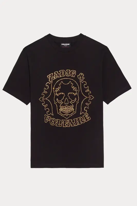 Zadig & Voltaire Regular Fit Trok Kuru Kafa Logolu T-shirt