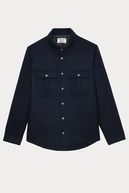 Zadig & Voltaire Unisex Puffer Yün Ceket Mont