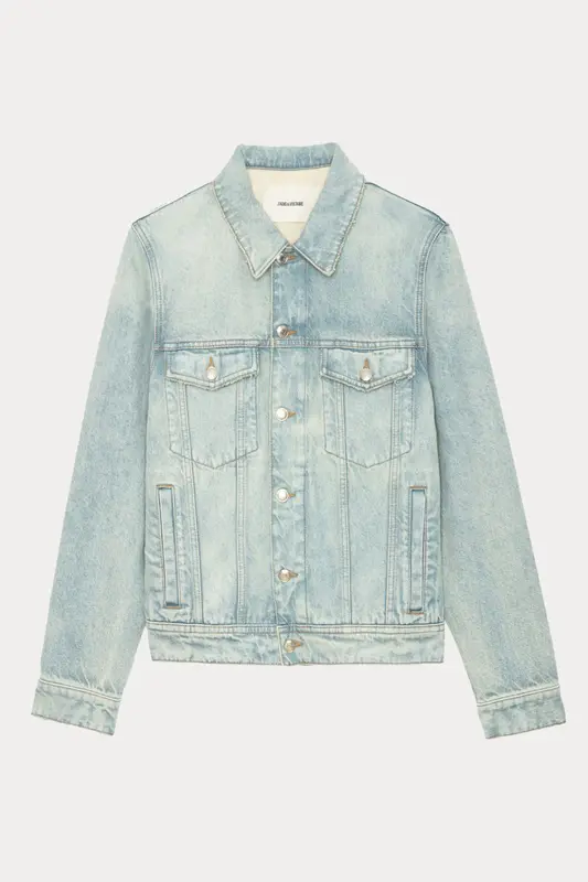Zadig & Voltaire Yıkamalı Denim Ceket