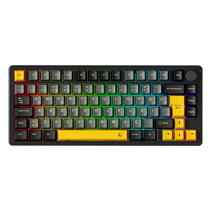 ZENITH STUG Aluminum Siyah Hot Swap 8000 Hz Gasket Manyetik RGB Rapid Trigger Gateron Switch Q Double Shot PBT K
