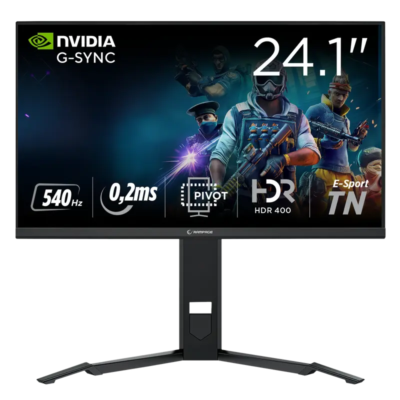 ZENITH ZN24TN540 - 24.1'' FAST TN 540Hz 0,2ms Adaptive Sync HDR400 PC Flat Oyuncu Monitörü